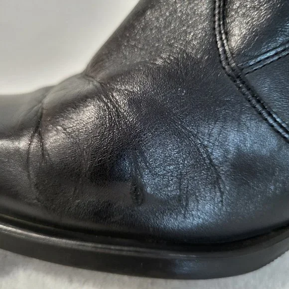 Janita Calf High Heeled Boots 22890, Black SZ 37 - Picture 9 of 15